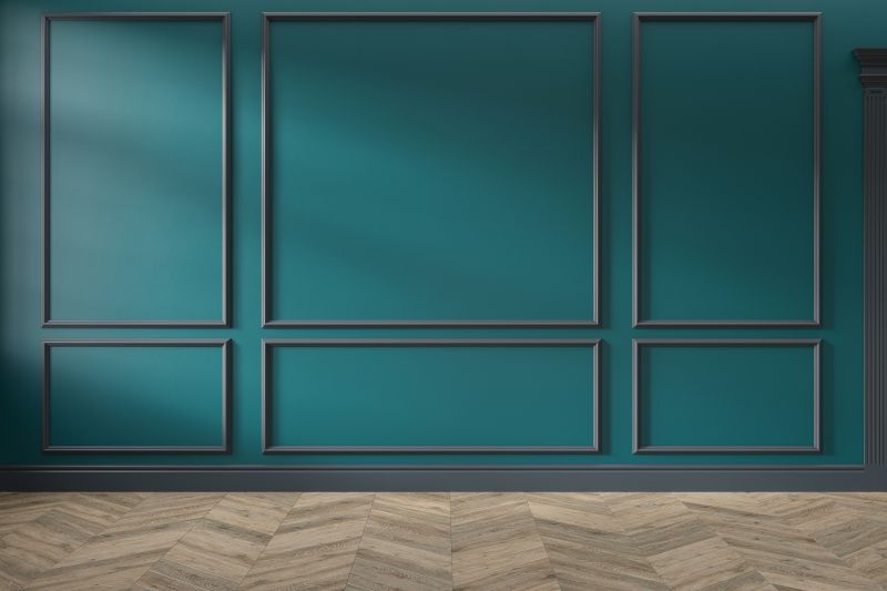 Completed Molding in Living Room